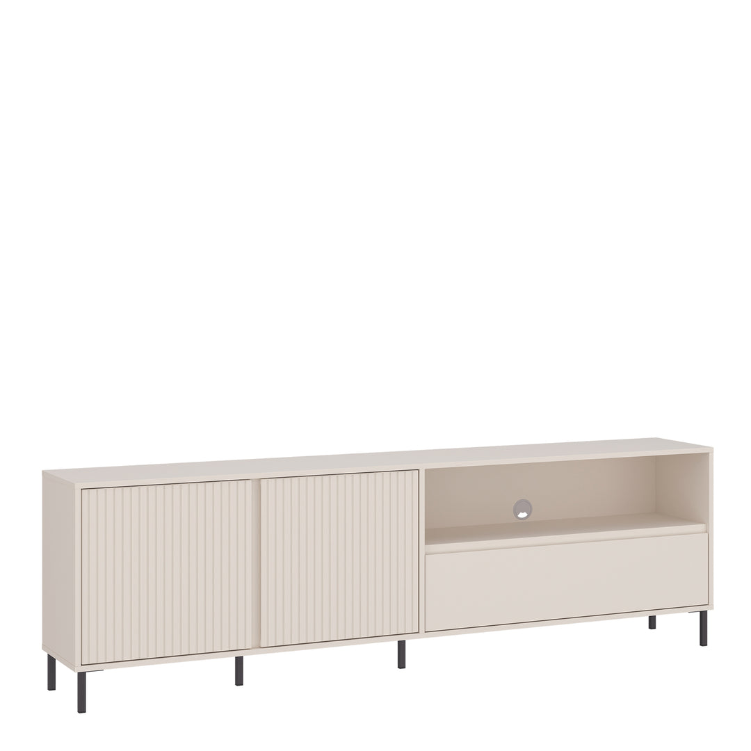 Avenale TV Cabinet 2 Door 1 Drawer in Cashmere - TidySpaces