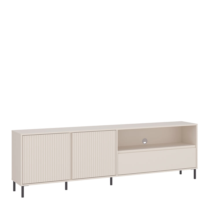 Avenale TV Cabinet 2 Door 1 Drawer in Cashmere - TidySpaces