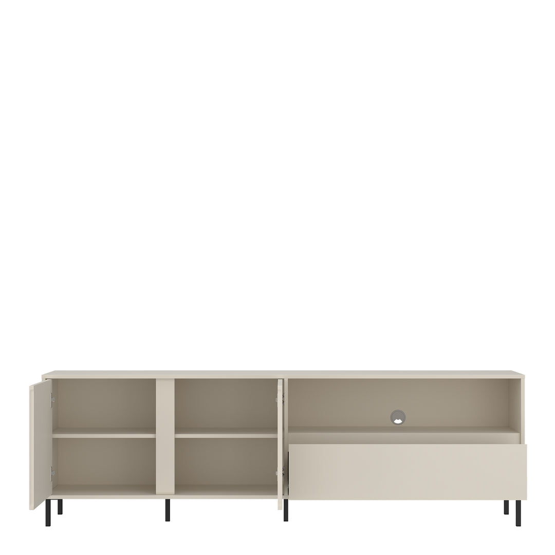 Avenale TV Cabinet 2 Door 1 Drawer in Cashmere - TidySpaces