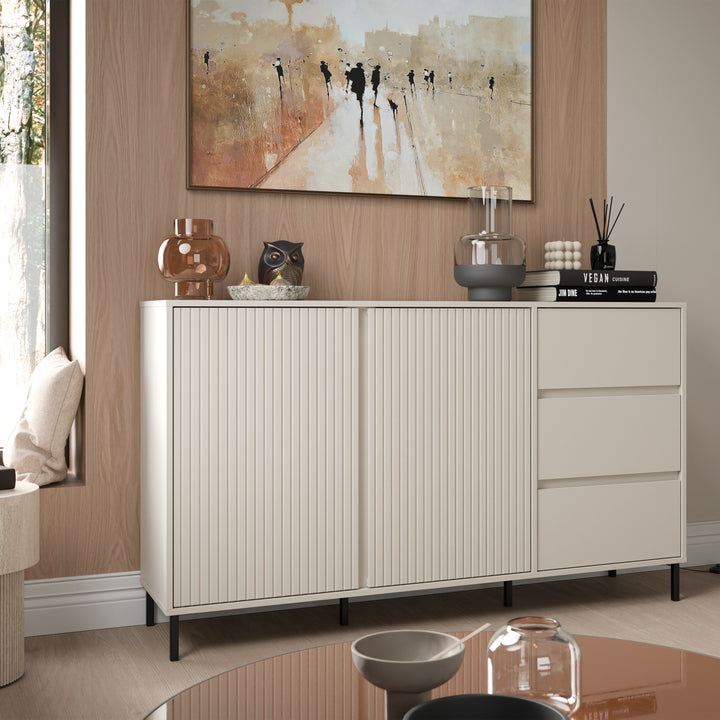 Avenale Sideboard 2 Door 3 Drawer in Cashmere - TidySpaces