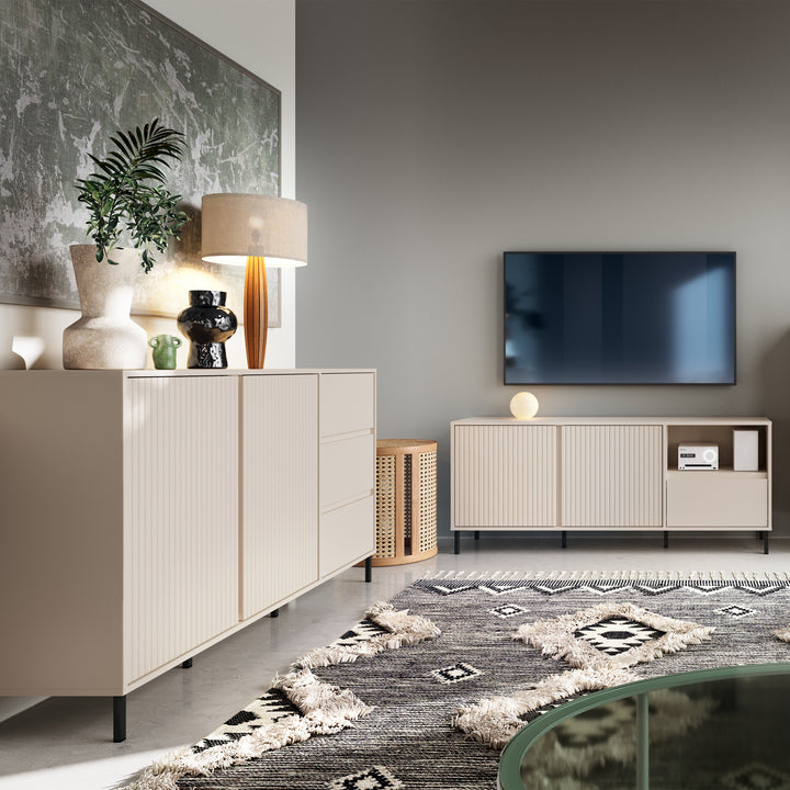 Avenale Sideboard 2 Door 3 Drawer in Cashmere - TidySpaces