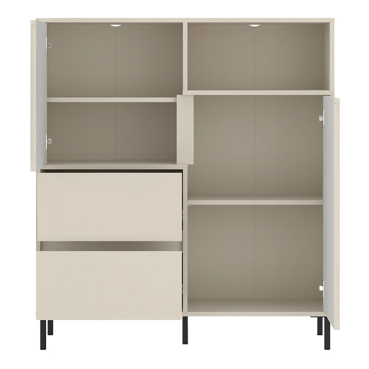 Avenale Sideboard 2 Door 2 Drawer in Cashmere - TidySpaces