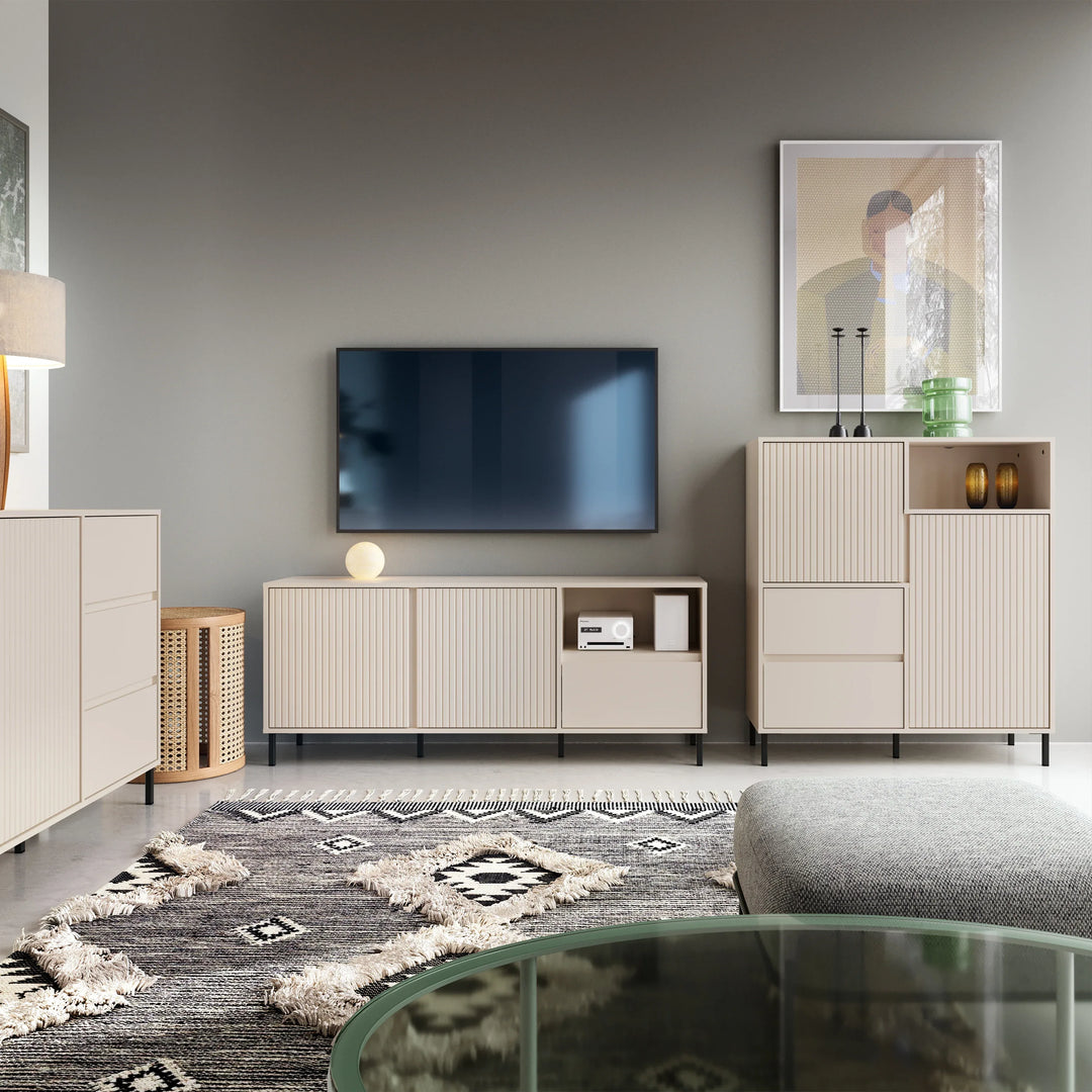Avenale Sideboard 2 Door 2 Drawer in Cashmere - TidySpaces