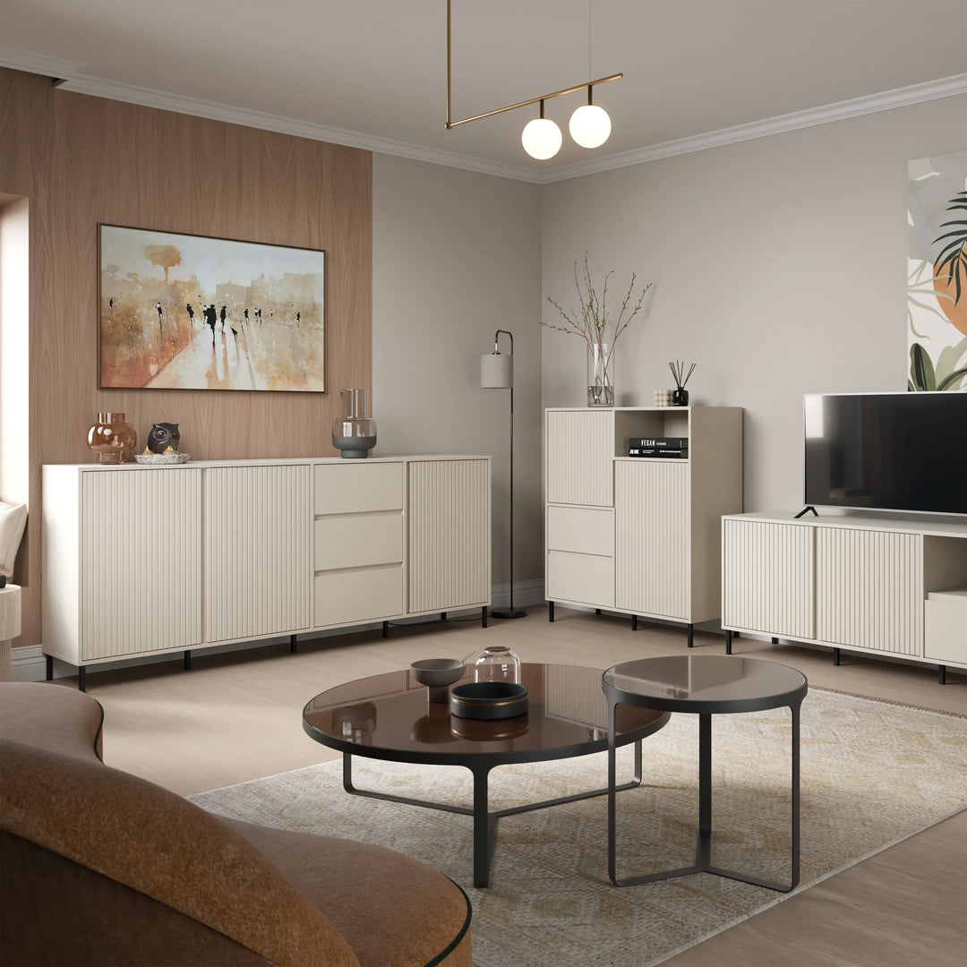 Avenale Sideboard 2 Door 2 Drawer in Cashmere - TidySpaces