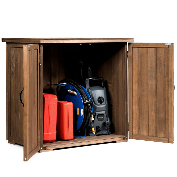 Garden Wooden Shed with Double Doors