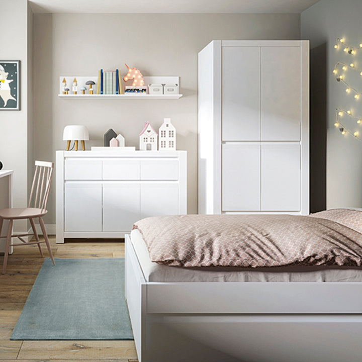 Novi 2 Door Wardrobe in Alpine White