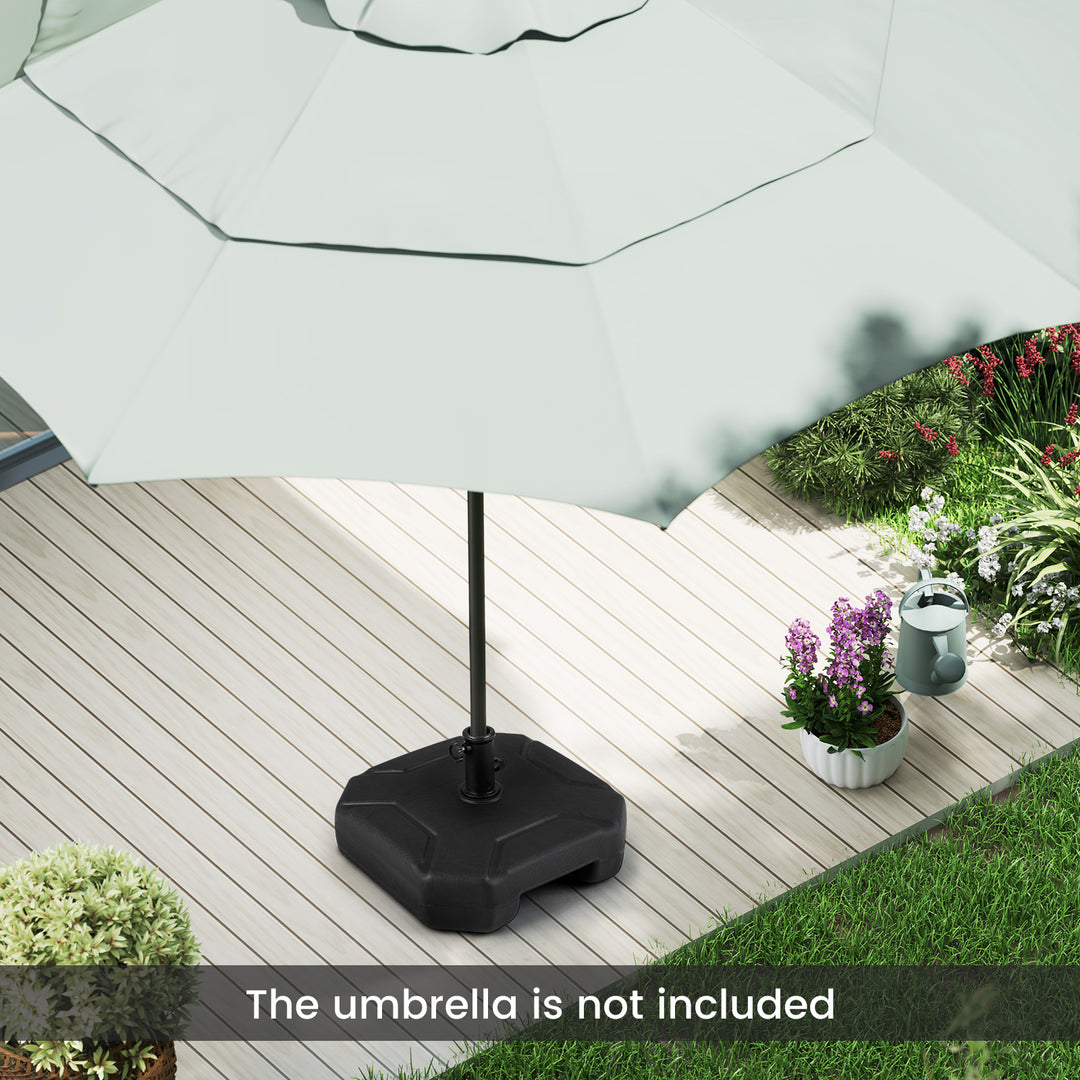 45 cm Fillable Umbrella Base 40 kg Heavy-Duty Patio Umbrella Stand - TidySpaces
