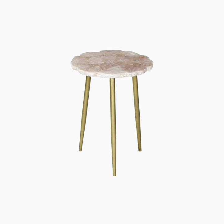 Myra Rose Quartz  End Table