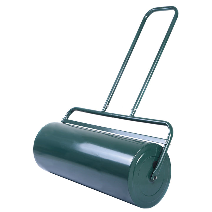 48 L Lawn Roller Steel Lawn Rolling Machine Green - TidySpaces
