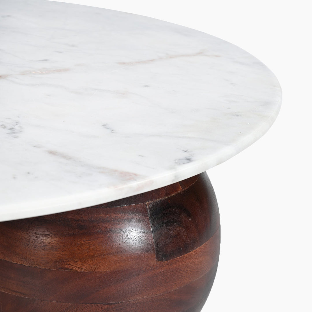 Chloe Travertine Top Coffee Table