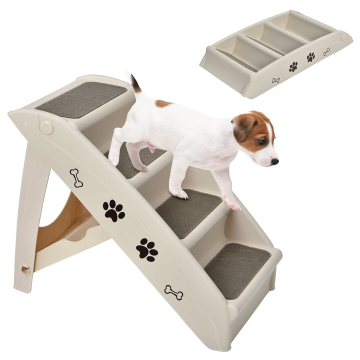 4 Step Pet Stairs with Non-Slip Foot Pads - TidySpaces