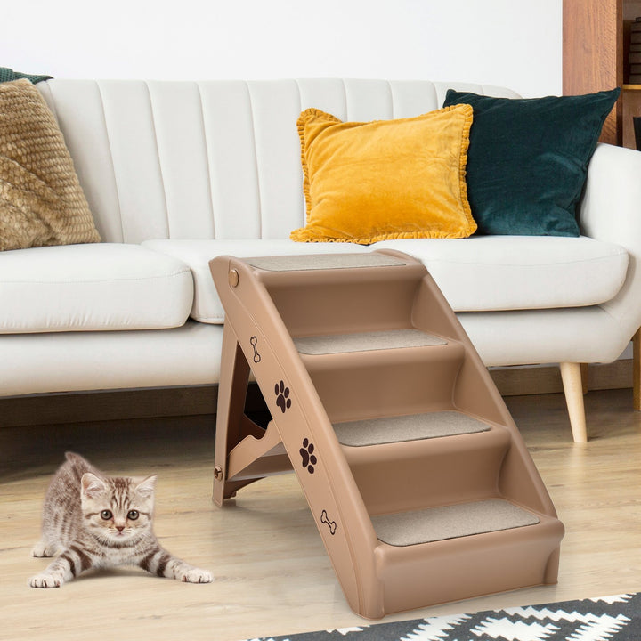 4 Step Pet Stairs with Non-Slip Foot Pads - TidySpaces