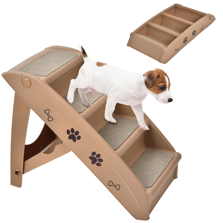 4 Step Pet Stairs with Non-Slip Foot Pads - TidySpaces