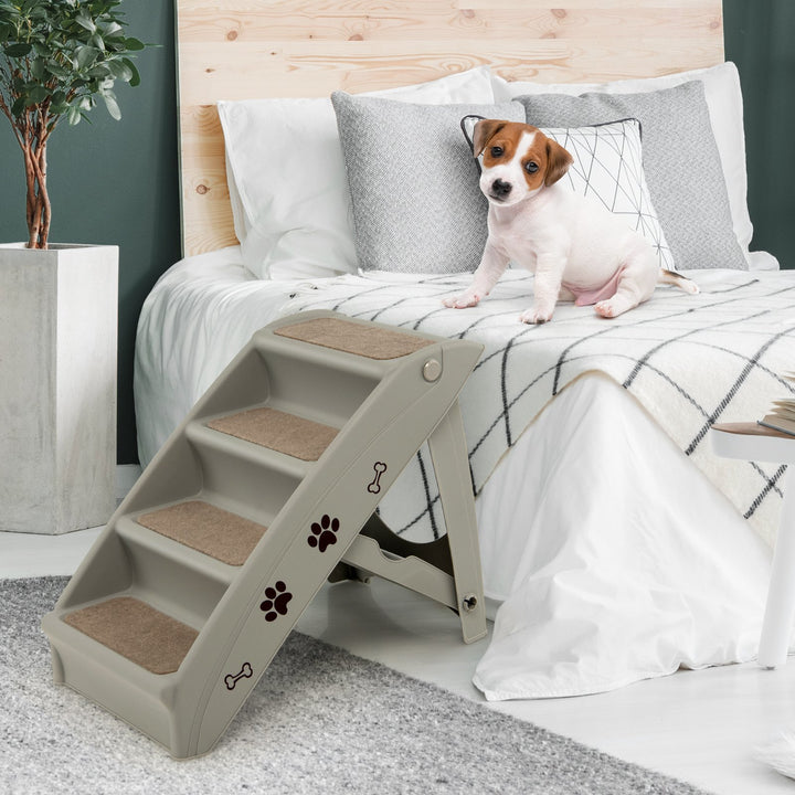 4 Step Pet Stairs with Non-Slip Foot Pads - TidySpaces