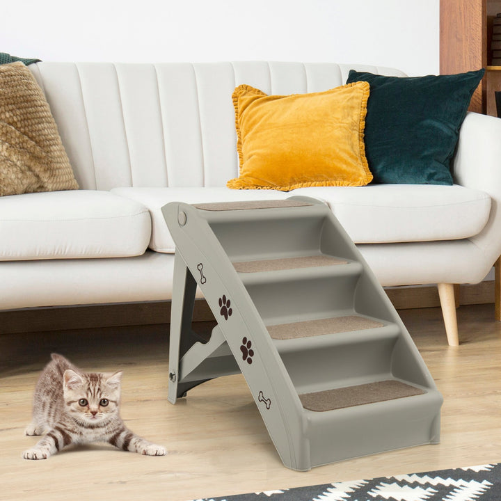 4 Step Pet Stairs with Non-Slip Foot Pads - TidySpaces