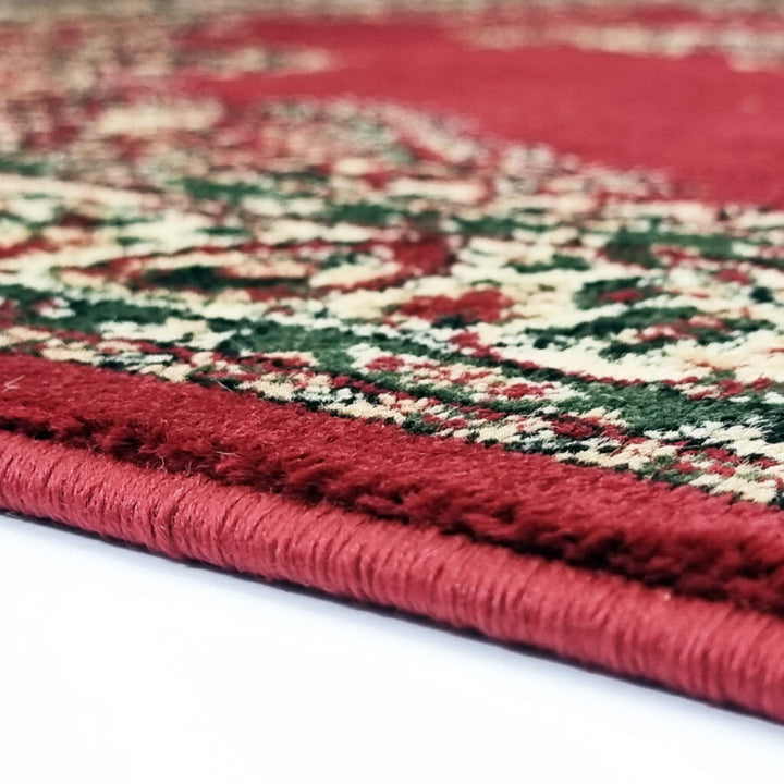 Red Beige Green Traditional Rug Vintage Oriental Style - TidySpaces
