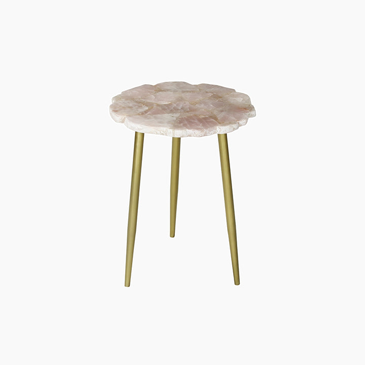 Myra Rose Quartz  End Table