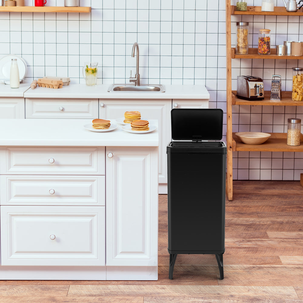 50L Stainless Steel Trash Can Automatic Motion Sensor Garbage Bin - TidySpaces