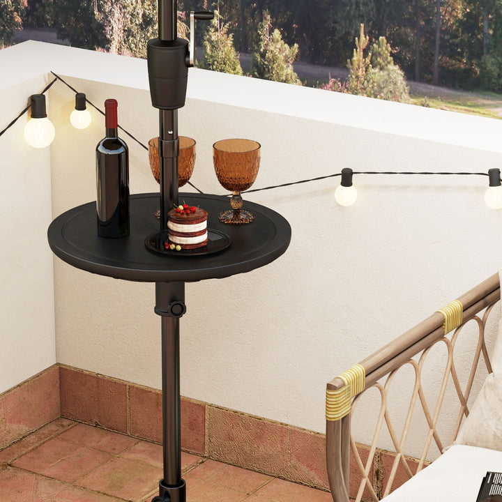 50 cm Outdoor Adjustable Umbrella Table with 38mm Umbrella Hole