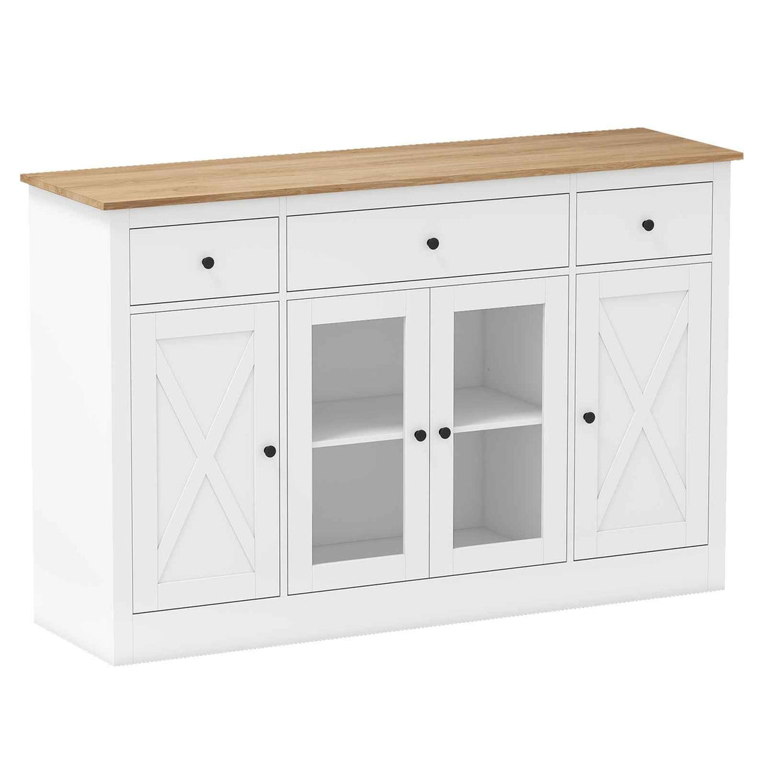 55” Large Buffet Sideboard Kitchen Storage Modern Coffee Bar Cabinet