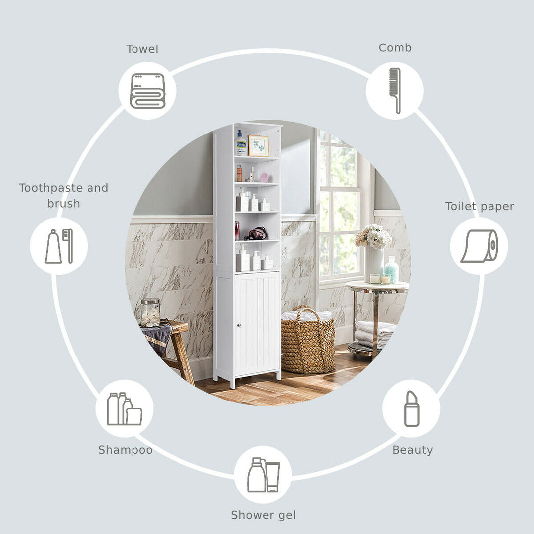 7-Tier Tall Freestanding Cabinet