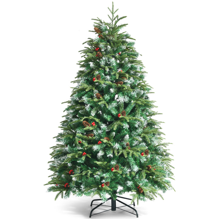 5/6 Feet Artificial Christmas Tree with LED Lights and Tips 5ft - TidySpaces