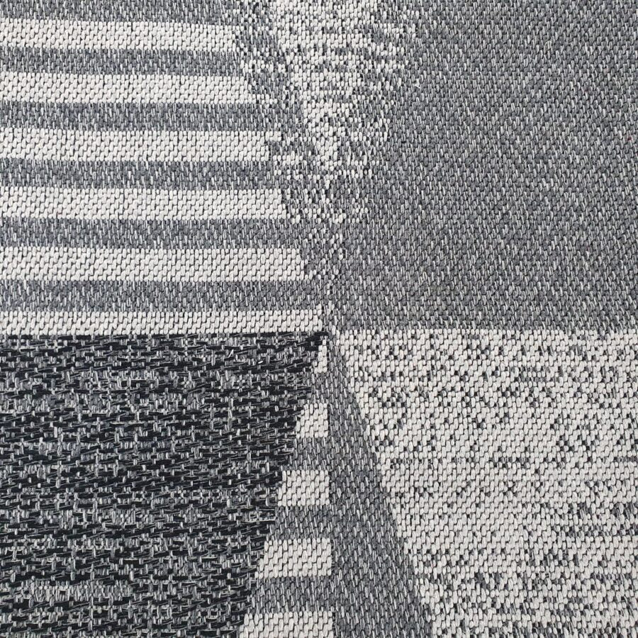 Cotton Rug Grey Triangles