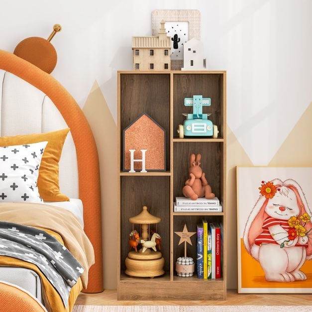 5 Cube Bookcase for Kids Natural