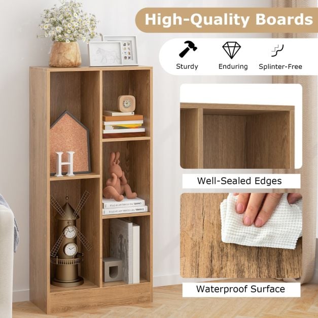 5 Cube Bookcase for Kids Natural