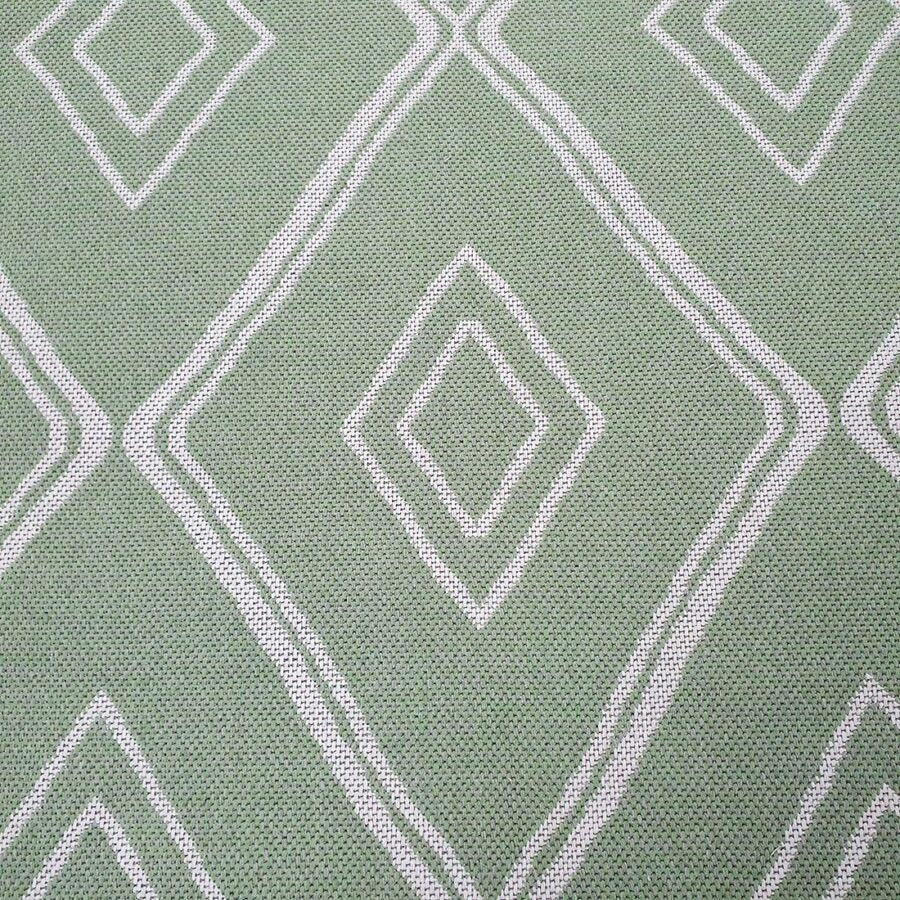 Cotton Rug Green Diamond - TidySpaces