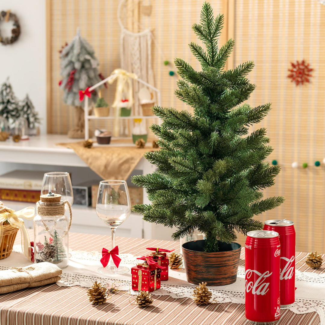 60cm Tabletop Artificial Christmas Tree Mini-Sized Decoration for Christmas