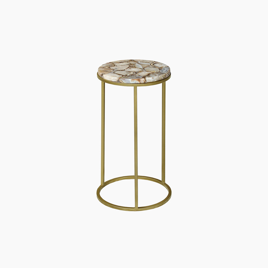 Greta Natural Agate End Table