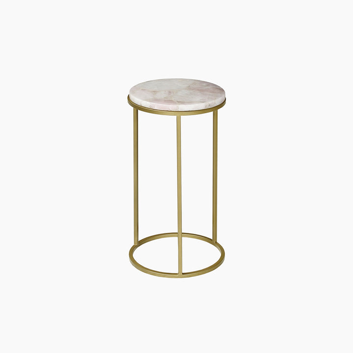 Greta Rose Quartz End Table