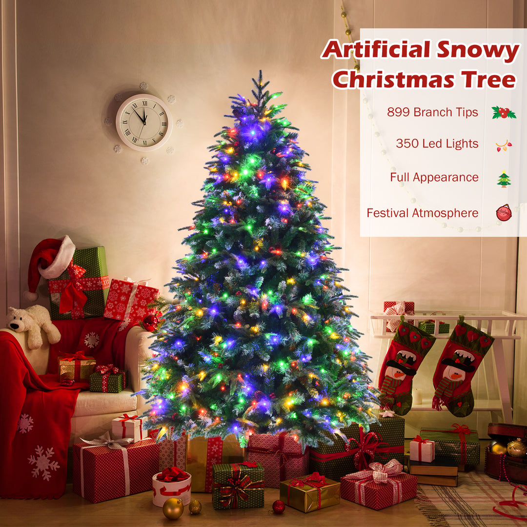 5/6 Feet Artificial Christmas Tree with LED Lights and Tips - TidySpaces