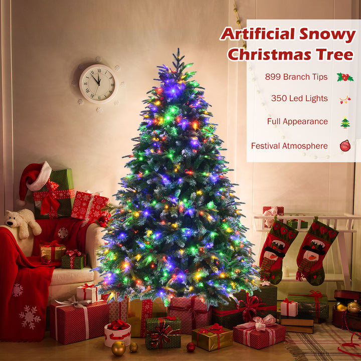 5/6 Feet Artificial Christmas Tree with LED Lights and Tips - TidySpaces