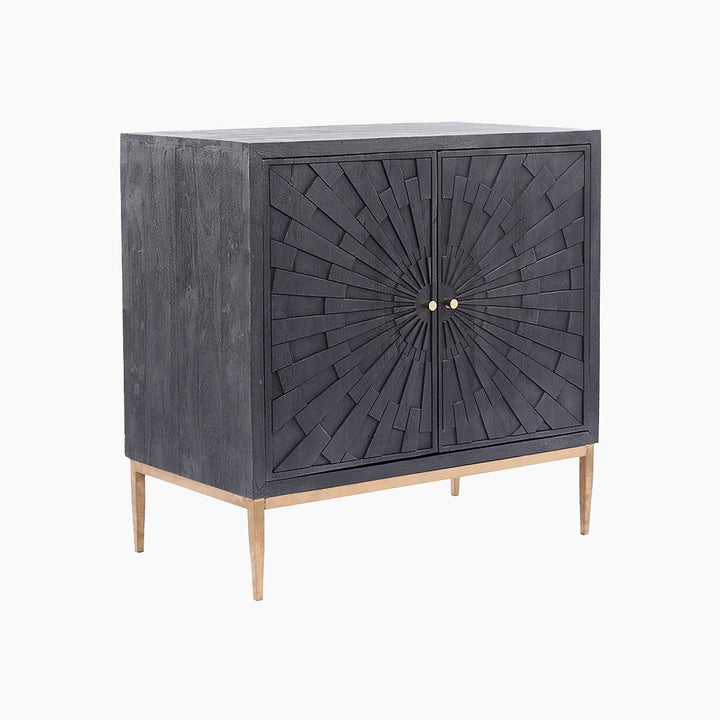 Poise Two Door Wooden Cabinet - TidySpaces