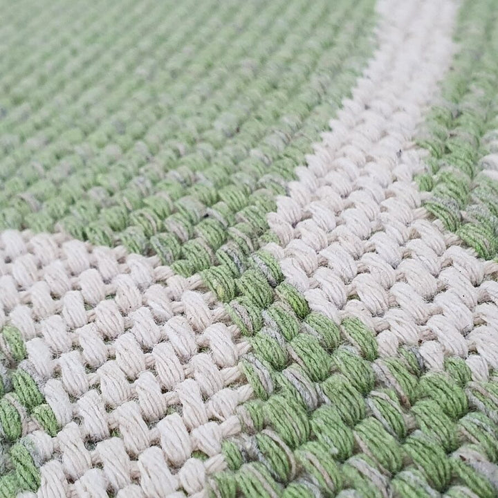 Cotton Rug Green Diamond