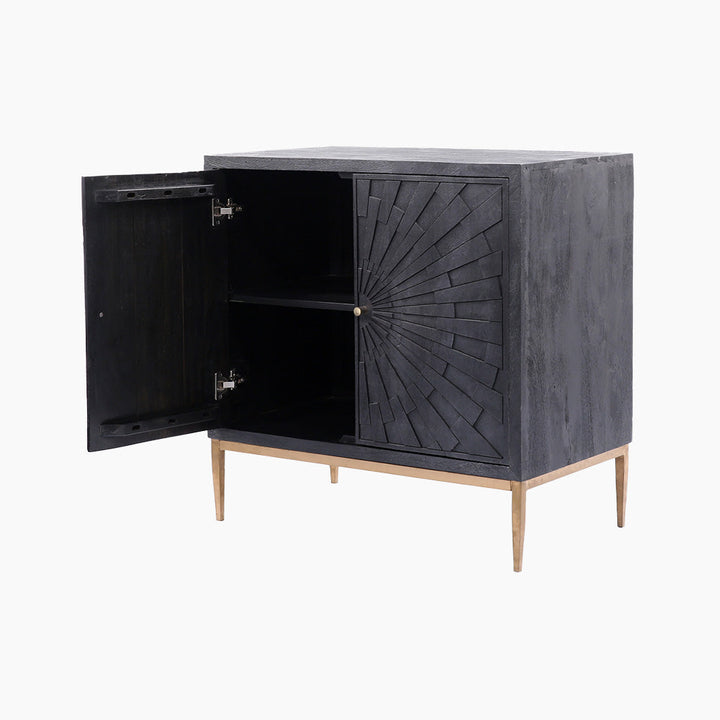 Poise Two Door Wooden Cabinet - TidySpaces