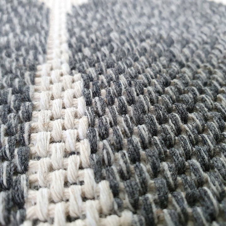 Cotton Rug Grey Berber