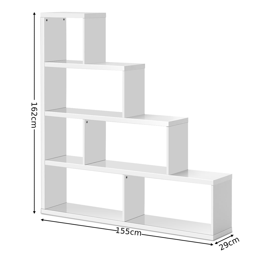 6 Cube Ladder Bookcase for Living Room Study Office