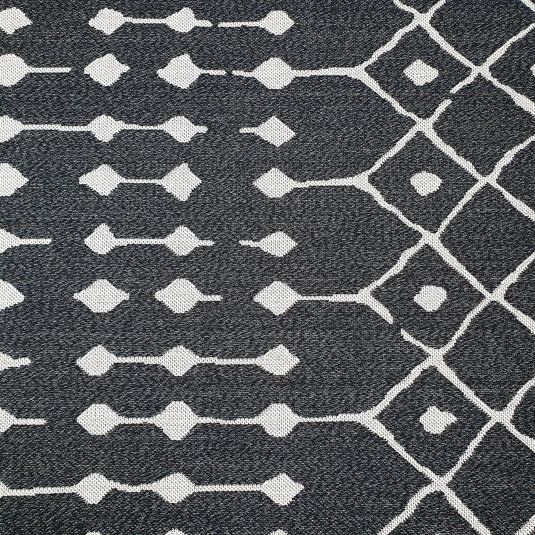 Cotton Rug Black Berber