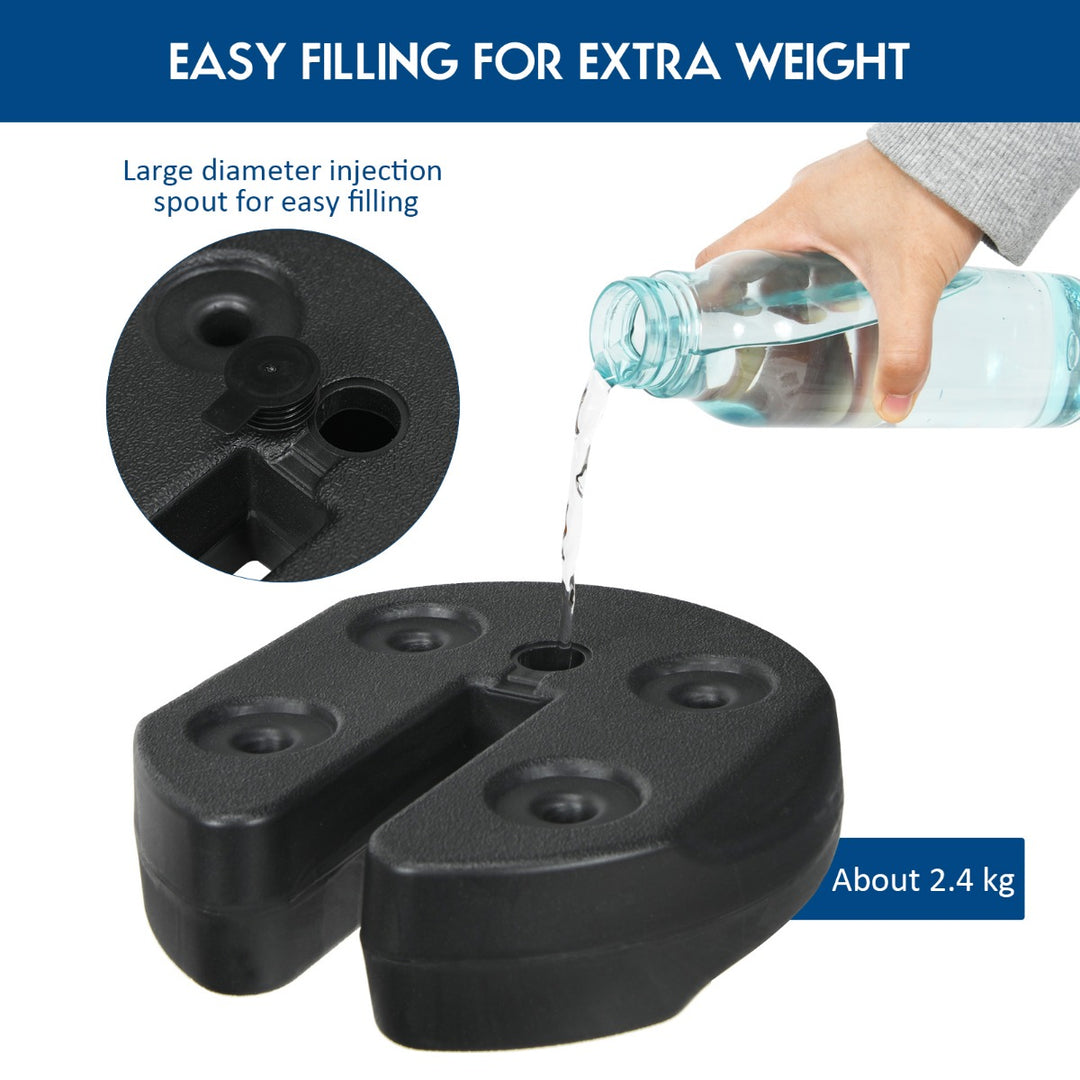 Canopy Weights with No-Pinch Design for Easy Installation and Removal