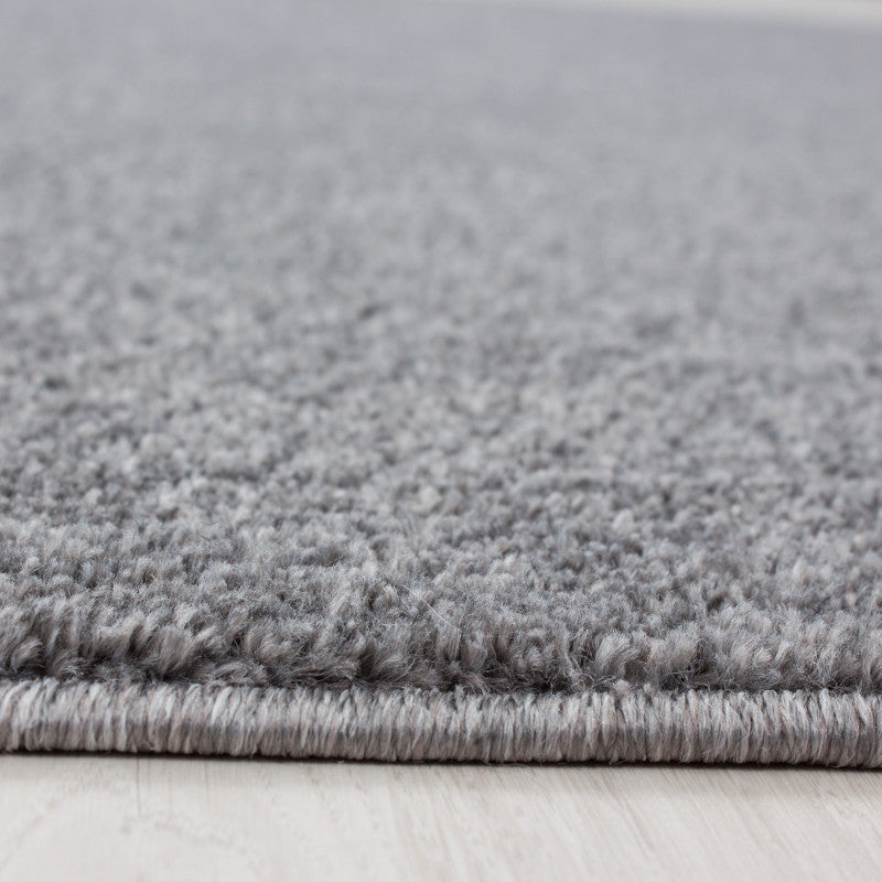 Light Grey Plain Solid Rug