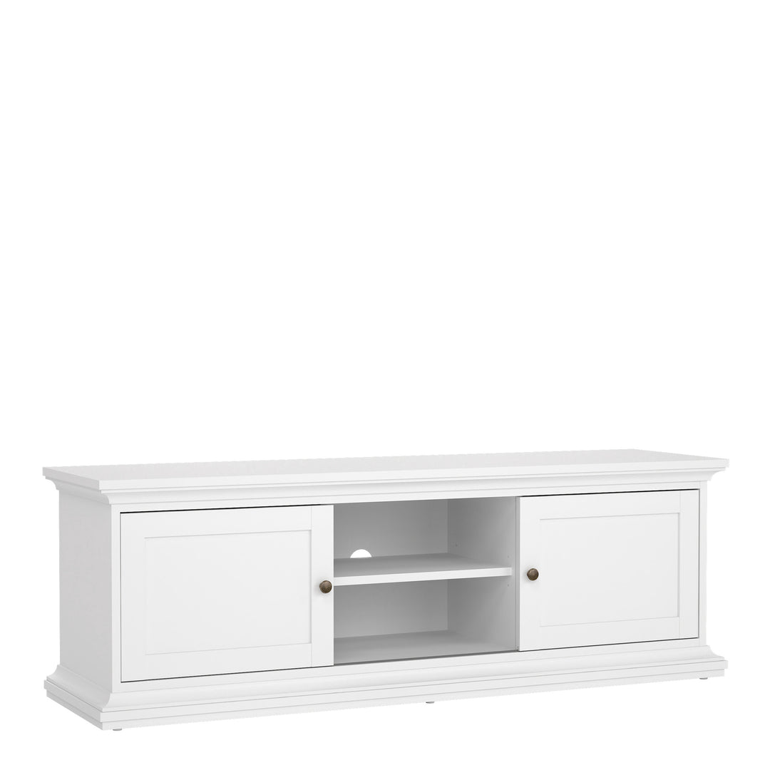 Paris TV-unit 2 frame Doors in White - TidySpaces