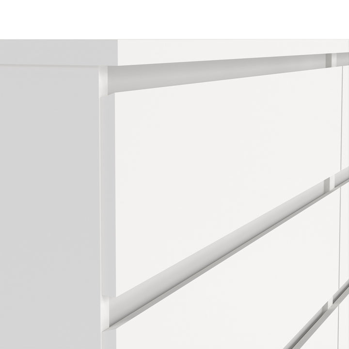 Naia Wide Chest of 6 Drawers (3+3) in White