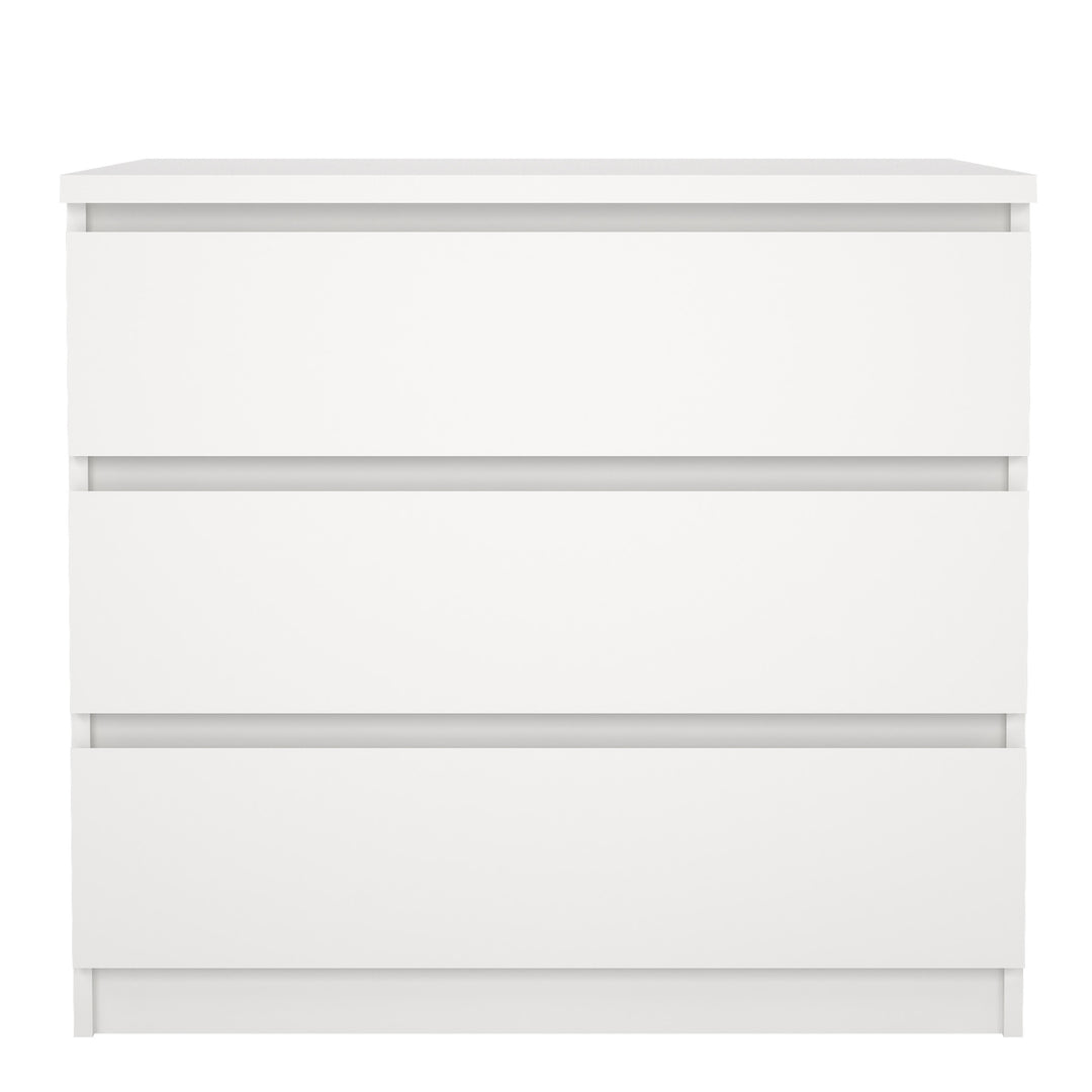 Naia Chest of 3 Drawers in White