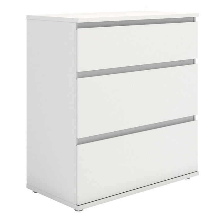 Nova Chest of 3 Drawers in White