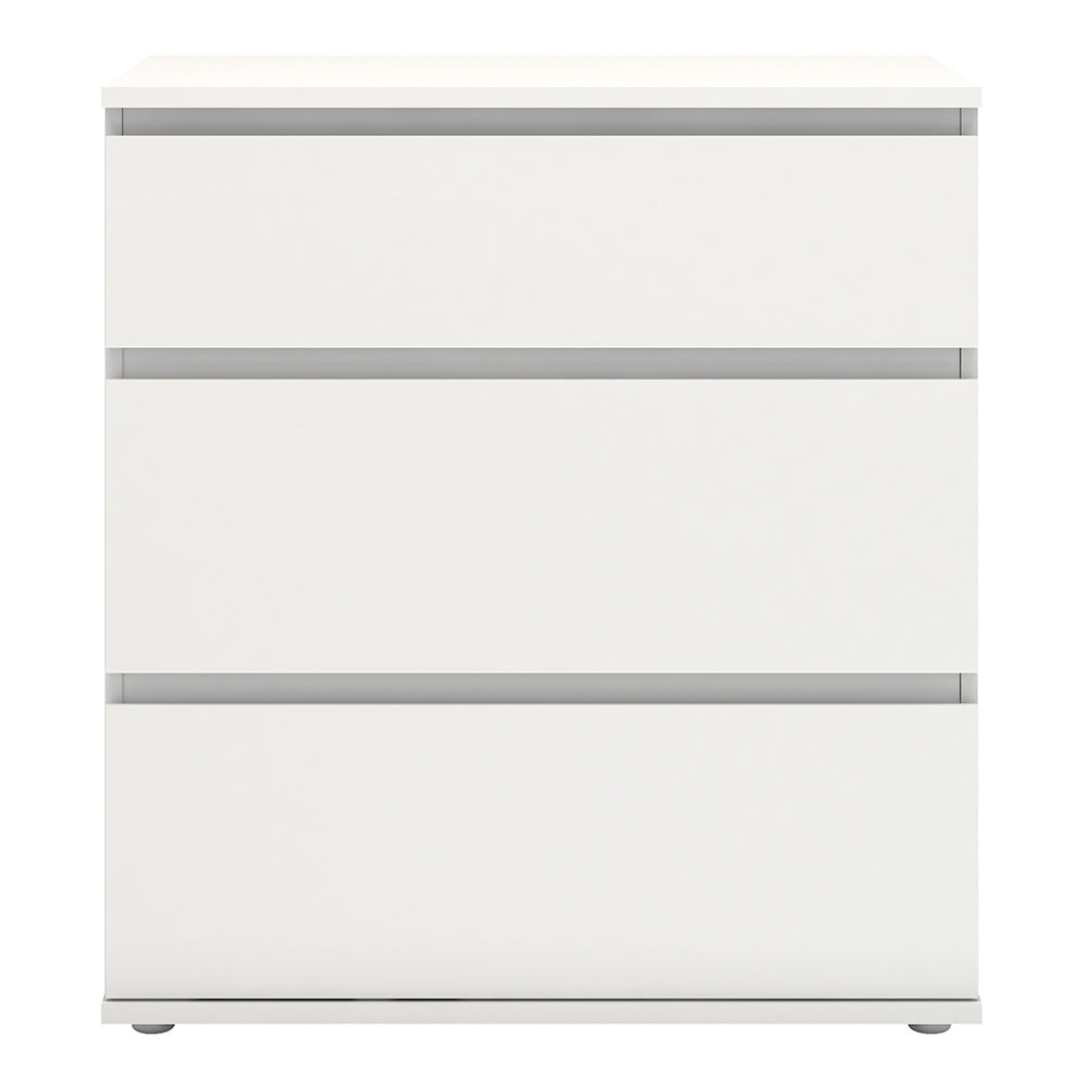 Nova Chest of 3 Drawers in White