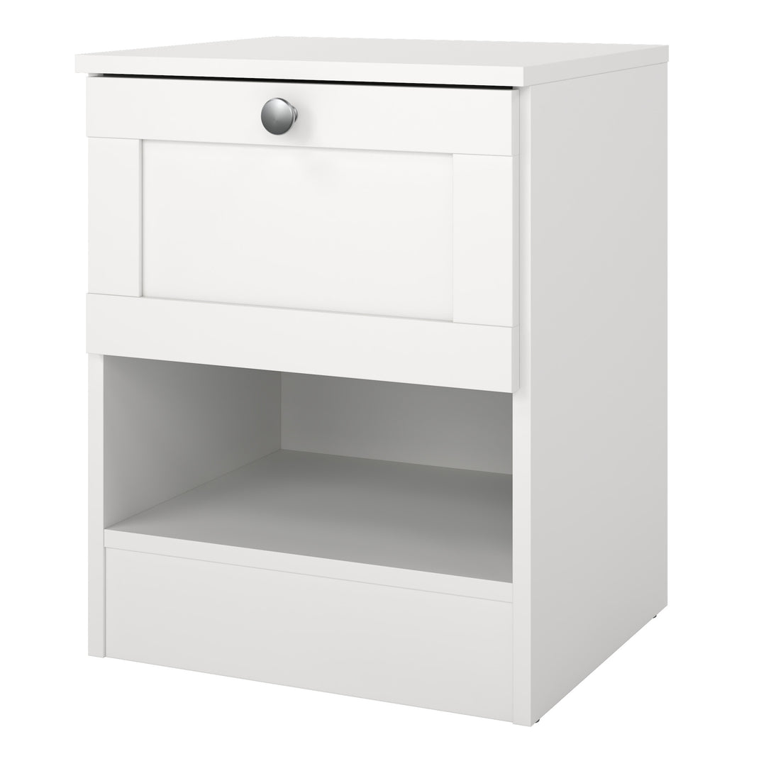 Brande Nightstand with1 Frame Drawer in White