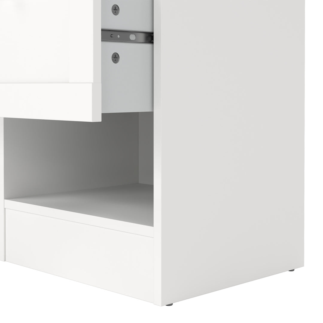 Brande Nightstand with1 Frame Drawer in White